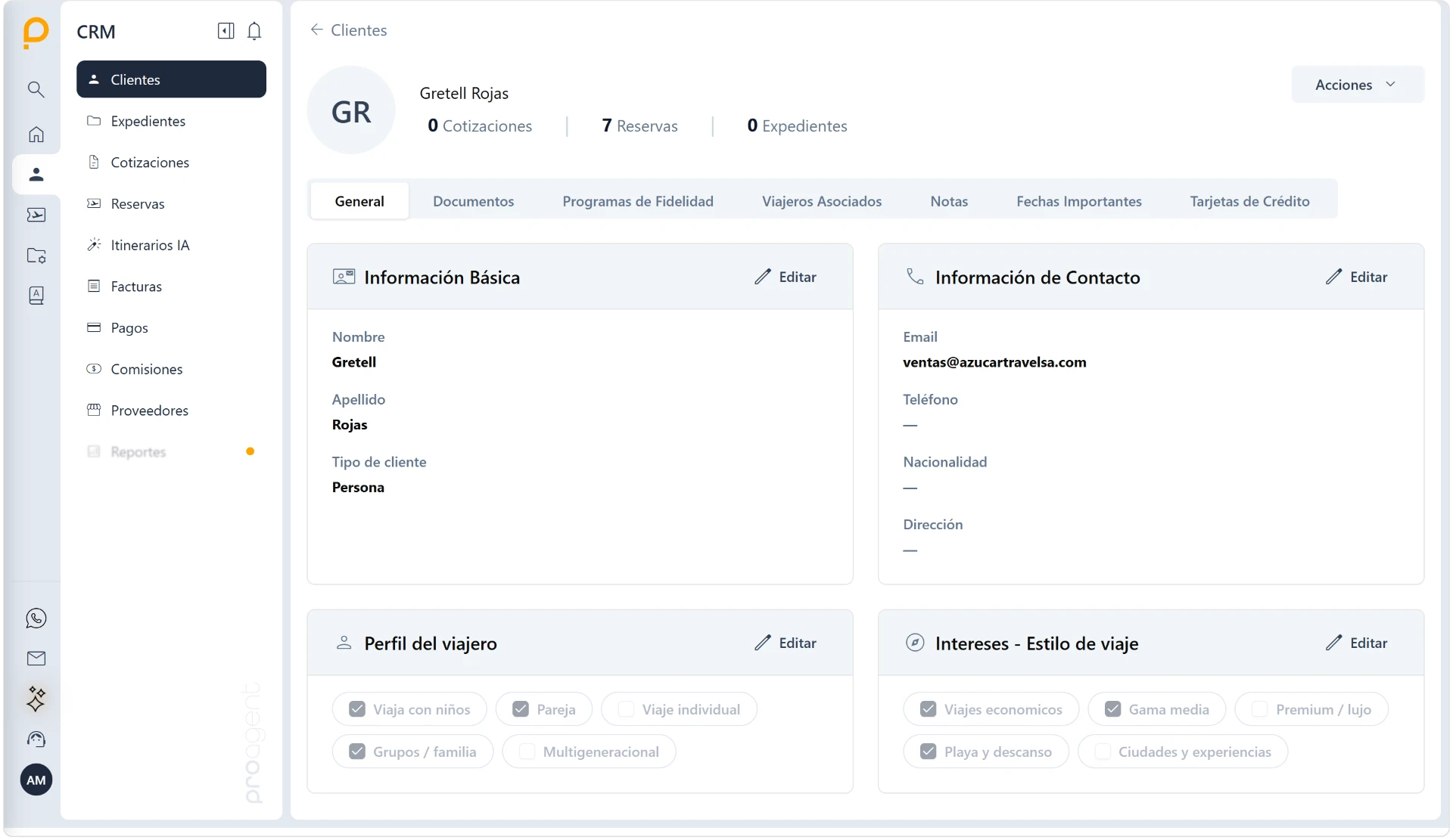ProAgent — Expediente / CRM / pagos